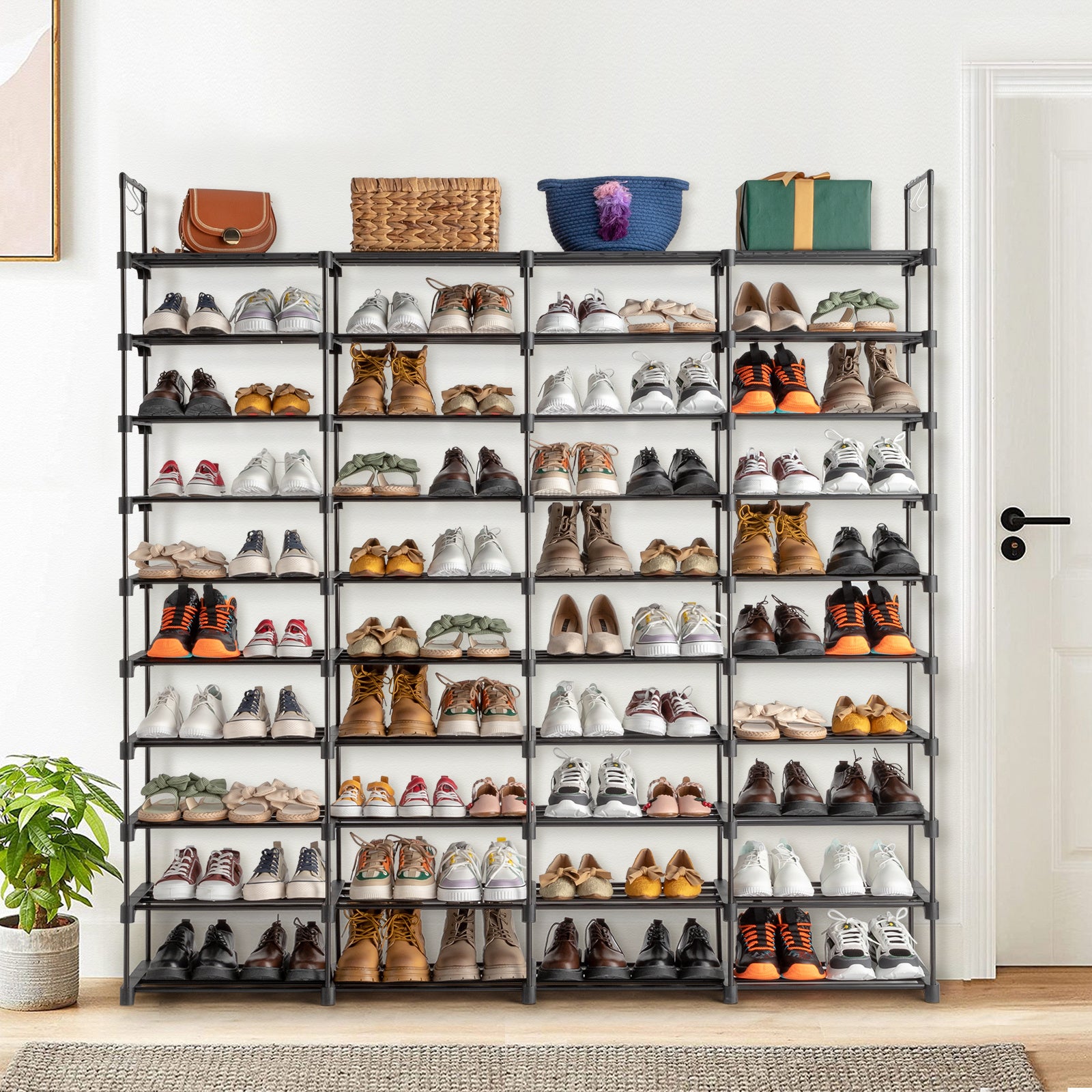 10\u002F9-Level Shoe Organizer, The Perfect Multi-Tier Storage Option for Your Shoes And Additions, Effortlessly Maximize Space